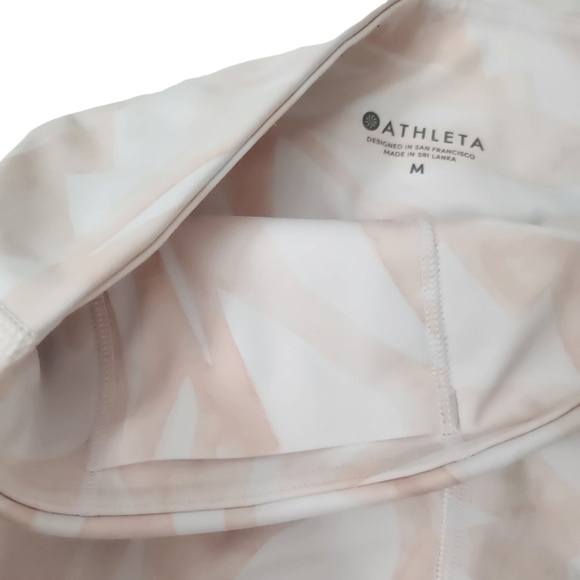 Athleta Leggings‎ Womens Medium White High-Rise Rainforest Chaturanga Stretch - Picture 4 of 11